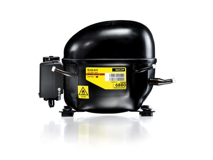 Secop Hubkolbenverdichter vollhermetisch NLE8.8CN 230V 50Hz M/LBP - Detail 1