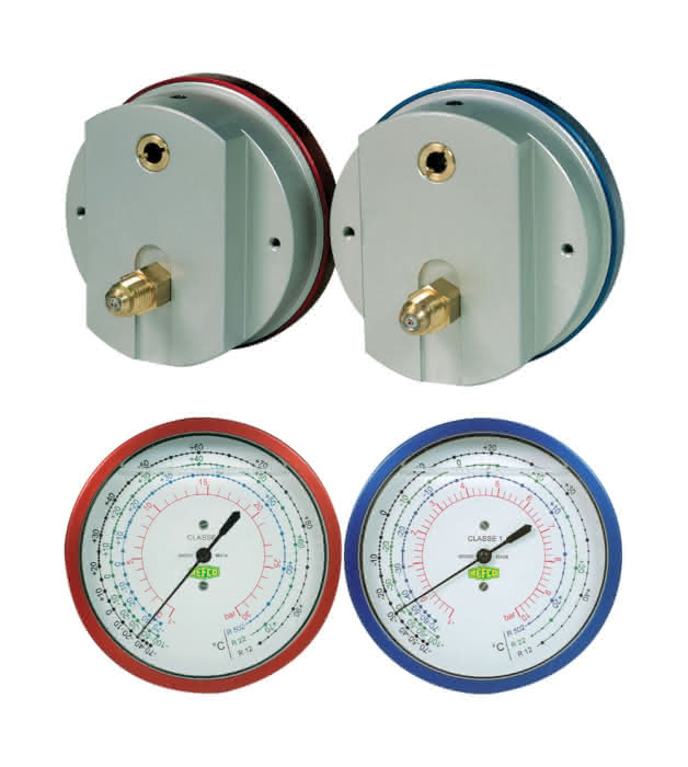 Refco Metallbalgmanometer NG 80 R5-220-M-R134a-1/4SAE 1/4" SAE - Detail 1