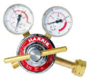 Harris Löt-Formiergas Set 825H2-50K, Flaschendruckminderer für Formiergas, Füllschlauch, manuelles Absperrventil, Gelb, in Tasche - More 2