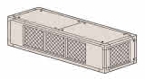 Mitsubishi Zuluft-Plenum mit Luftgrill am Auslass nach CL.0 (A1 DIN 4102) (Leistungsgröße 006-013) für s-MEXT BL79900501