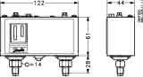 Danfoss Druckschalter KP7ABS M/10 8 bis 32bar, 8 bis 32bar, M10 x 0,75 Anschluss