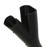 Kabelschutzwellrohr schwarz PV-COOR aus PP M0D BS UV 40x80 per M eter