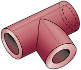 KETRIX T-Stück reduziert 125/75/125mm