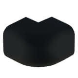 VECAMCO Außenbogen 65x50mm schwarz