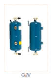 GVN Ölsammler 7 Liter, Rotalockventile 3/8", 30bar, 2 Schaugläser, ø 160