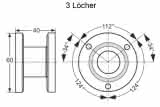 Alco Adapter OM0-CCC CO2 Flanschadapter 3 Bohrungen für Ölreguliersystem OM5