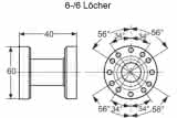 Alco Adapter OM0-CUD CO2 Flanschadapter 6/6 Bohrungen für Ölreguliersystem OM5