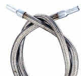 Carly Flexischlauch TSCYS 1004 MMS Edelstahl mit Anschluss aus vernickeltem Stahl, 1000mm, Löt 12mm ODF