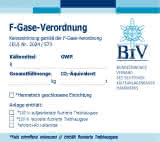 BIV Aufkleber "F-Gase-Verordnung"