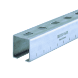 Müpro MPC Systemschiene 38/40 Länge: 2.000mm verzinkt