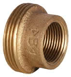 Conex IBP Einschraubteil flach dichtend IG Rp zylindrisch AG G zylindrisch Serie 3000 3370 1"x1 1/2" Rotguss
