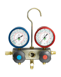 Refco 2-Weg Monteurhilfe M2-3-DELUXE-M-R12 mit ölgefüllten R3 Metallbalgmanometer