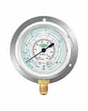 Refco Rohrfedermanometer NG 63 MR-206-DS-R407C 1/4" SAE unten