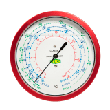 Refco Metallbalgmanometer NG 80 R5-320-M-R513A 1/8" NPT