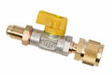 Refco Kugelventil CA-1/4"SAE-1/2"-20UNF-Y gelb