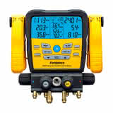 Fieldpiece Drahtlose SMAN-Kältemittel-Monteurhilfe mit 4 Anschlüssen und Mikrometer-Messgerät SM482V