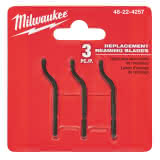 Milwaukee Entgraterklingen 3 Stück für Stift-Entgrater